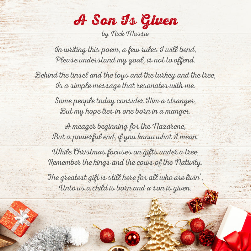 A Son Is Given!