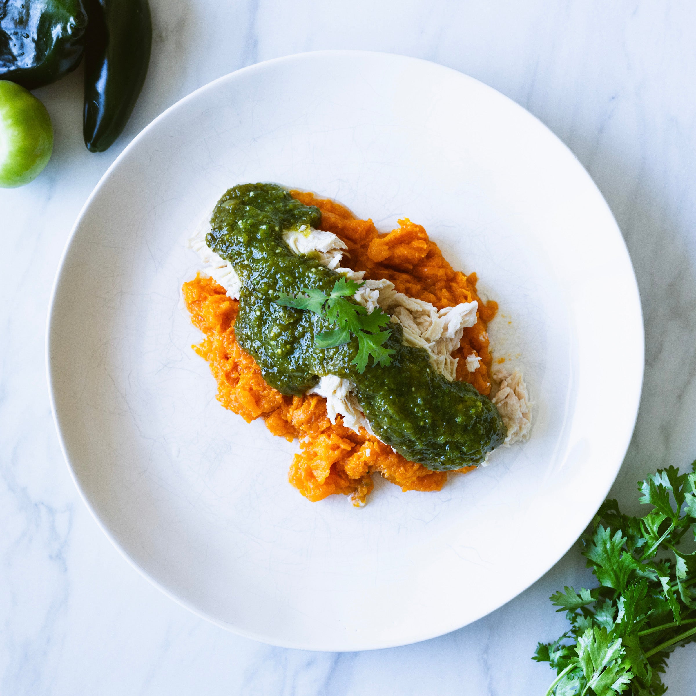 Chicken Chile Verde with Yams