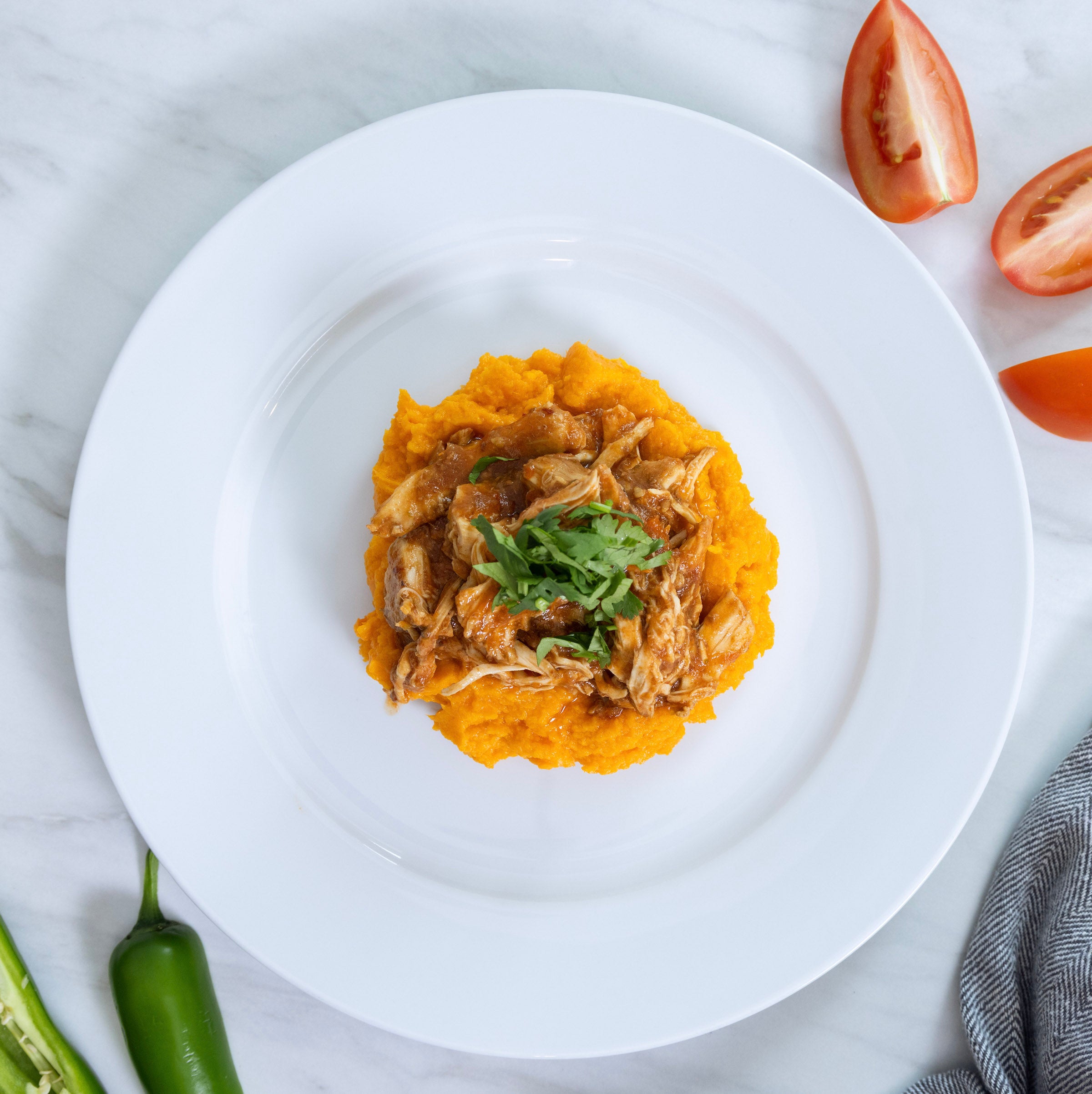 Chipotle Chicken Tinga with Yams