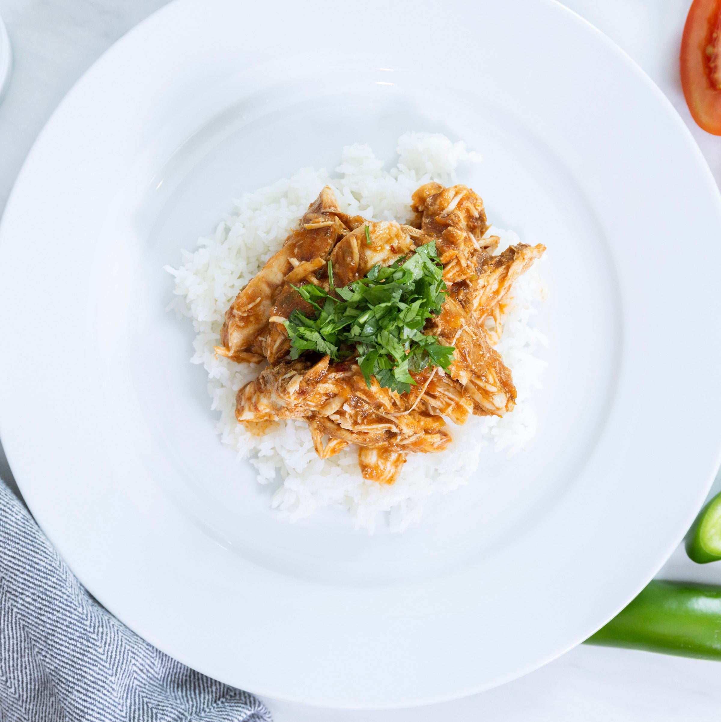 Chipotle Chicken Tinga with Rice