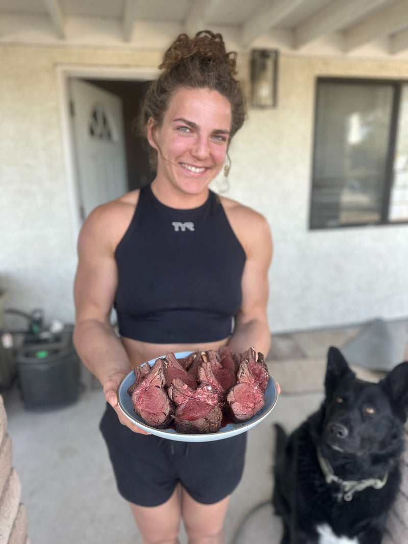 Israeli Olive Oil and Real Salt Smoked New Zealand Venison Chops with Yams Gazan