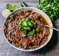 18oz. Organic Grass-Fed Beef Cheek Barbacoa - MEAT ONLY