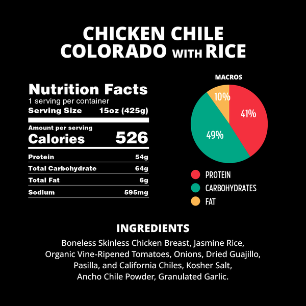 Chicken Chile Colorado with Rice