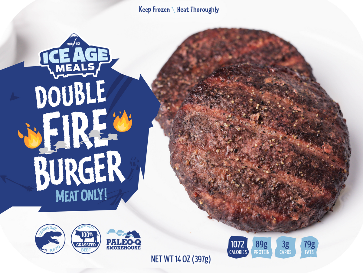 🔥 Double Fire Burger 14oz. - MEAT ONLY 🔥