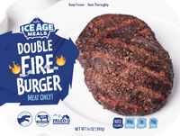 🔥 Double Fire Burger 14oz. - MEAT ONLY 🔥