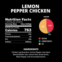 🔥 Lemon Pepper Chicken- MEAT ONLY 🔥