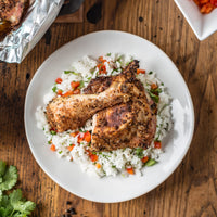 Lemon Pepper Chicken With Cilantro Lime Rice