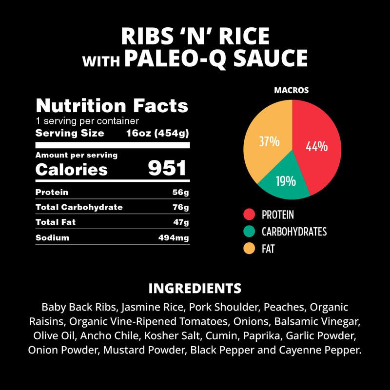 Ribs 'N' Rice with Paleo-Q Sauce
