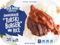 Grass-Fed "Turski Burger" with Rice