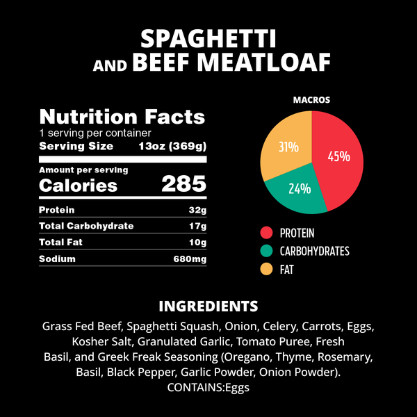 Spaghetti and Meatloaf - Beef