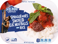 Spraguerrrr's Smoked Elk Meatballs with Jasmine Rice