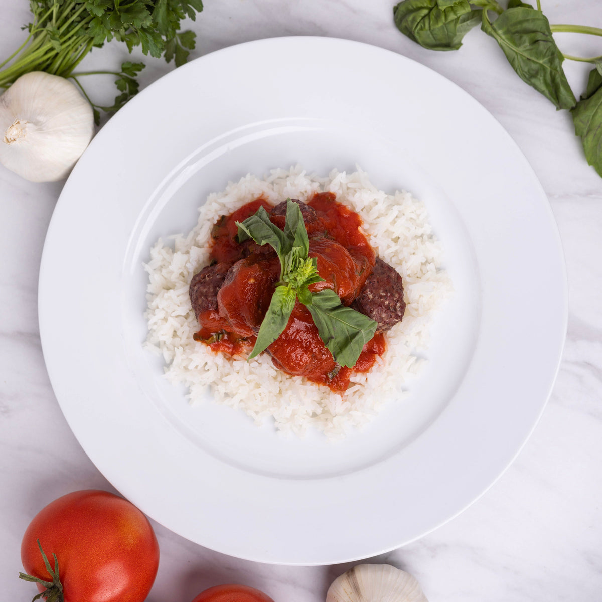 Spraguerrrr's Smoked Elk Meatballs with Jasmine Rice