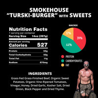 Grass-Fed "Turski Burger" with Sweets